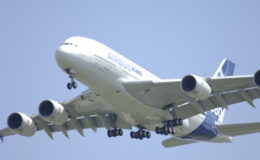 the A380 landing for the first time, April 27th in Toulouse, 14:22 pm.